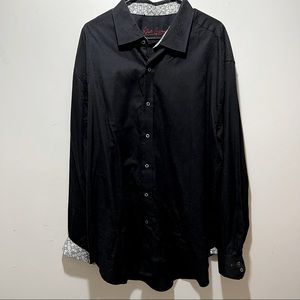 Robert Graham Black pattern dress shirt